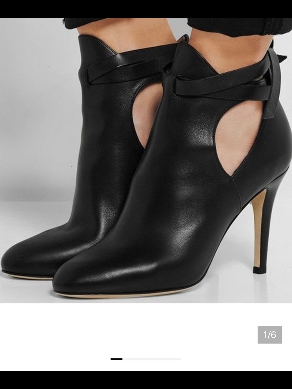 Jimmy Choo Marina Black Booties 38.5